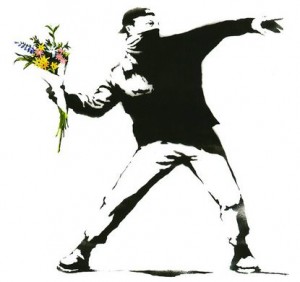 Pochoir de Banksy